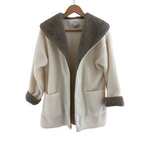 Koolaburra by UGG Sherpa Fleece Shawl Collar Cardigan Pockets Size S Open Jacket